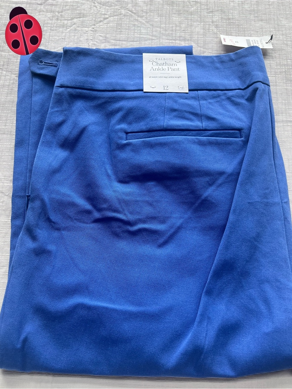 Talbots Women's Blue Ankle Pants size 12 - Picture 2 of 4
